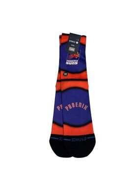 NWT Stance NBA Phoenix Suns Hardwood Classics Crew Height Socks, Size L